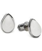 Skagen Silver-tone Sea Glass Stud Earrings