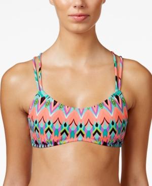 Hula Honey Printed Bralette Bikini Top Women's Swimsuit