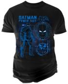 Men's Batman V Superman: Batman Power Suit Schematic Graphic-print T-shirt From Changes