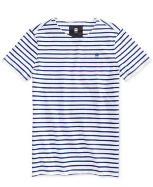 G-star Raw Men's Striped Cotton T-shirt