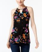 Inc International Concepts Printed Keyhole Halter Top, Created For Macy's