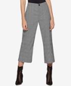 Avec Les Filles Plaid Wide-leg Cropped Trousers