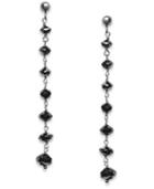 Black Diamond Dangle Drop Earrings In 14k White Gold (4 Ct. T.w.)