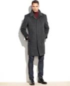 London Fog Coventry Check Wool-blend Overcoat