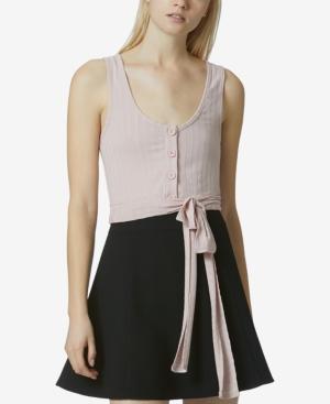 Avec Les Filles Wrap-tie Henley Top