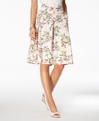 Charter Club Pleated Floral-print Skirt, Created For Macy's