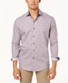 Tasso Elba Men's Diamond-print Shirt, Created For Macy's