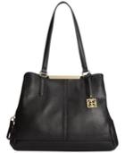 Giani Bernini Pebble Leather Tip Swagger Satchel