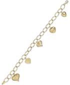 Heart Charm Bracelet In 14k Gold