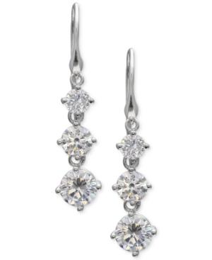 Giani Bernini Cubic Zirconia Drop Earrings In Sterling Silver, Created For Macy's