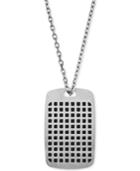 Emporio Armani Men's Stainless Steel Dog Tag Pendant Necklace Egs2116
