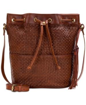 Patricia Nash Woven Evora Drawstring Medium Satchel