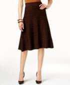 Alfani Knit-pattern Fit & Flare Sweater Skirt, Only At Macy's