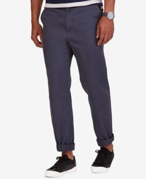 Nautica Men's Flat-front Classic Twill Deck Pants