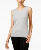 Charter Club Cashmere Sequined Shell, Only At Macy's