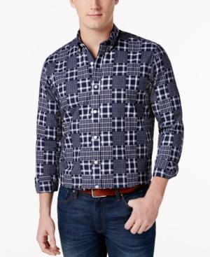 Club Room Men's Patchwork Print Shirt, Only At Macy's