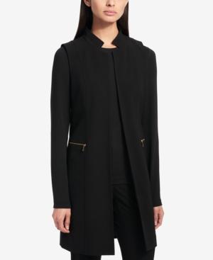Calvin Klein Lux Stretch Open-front Vest
