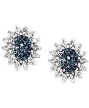 Effy Diamond Stud Earrings (9/10 Ct. T.w.) In 14k White Gold