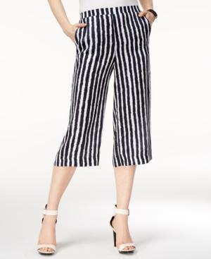 Armani Exchange Striped Cropped Pants