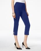 Jm Collection Embellished Capri Pants, Created For Macy's