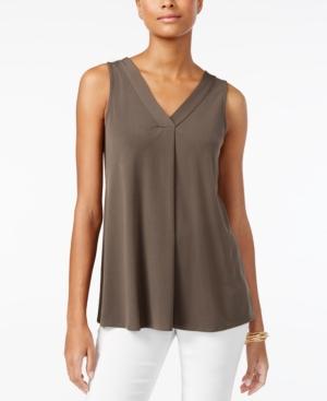 Alfani Petite V-neck Top, Created For Macy's