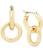 Kenneth Cole New York Gold-tone Double-ring Drop Earrings