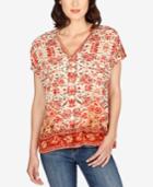 Lucky Brand Floral-print Blouse