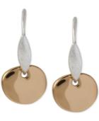 Robert Lee Morris Soho Two-tone Metallic Disc Drop Earrings