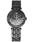 Juicy Couture Women's Cali Crystal-accented Black Ion-plated Stainless Steel Bracelet Watch 34mm 1901326