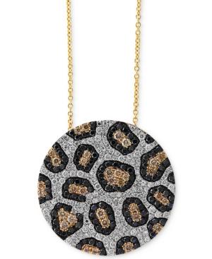 Effy Diamond Animal Pattern Pendant Necklace (1-3/4 Ct. T.w.) In 14k Gold