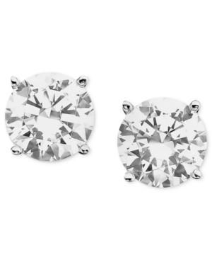 Certified Colorless Diamond Stud Earrings In 18k White Gold (3/4 Ct. T.w.)