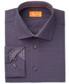 Tallia Men's Classic/regular Fit Stripe Dress Shirt