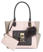 Betsey Johnson 2-in-1 Pin Tote With Pouch, Only At Macy's