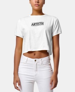 Artistix Cotton Logo Graphic Cropped Top