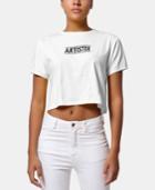 Artistix Cotton Logo Graphic Cropped Top