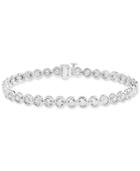 Effy Diamond Bezel Tennis Bracelet (1-9/10 Ct. T.w.) In 14k White Gold