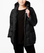 Eileen Fisher Weather Resistant Hooded Puffer Coat