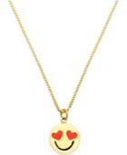 Kate Spade New York Gold-tone Smitten Emoji Pendant Necklace