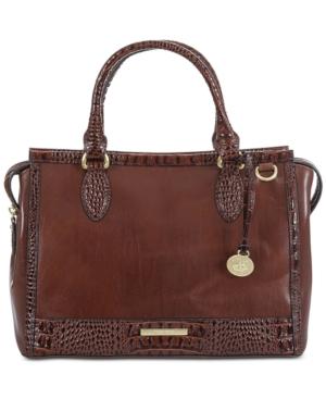 Brahmin Schooner Quincy Leather Satchel