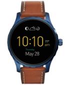 Fossil Men's Digital Q Marshal Saddle Leather Strap Smart Watch 45mm Ftw2106