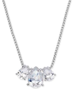 Danori Triple-crystal Pendant Necklace, 16 + 1 Extender, Created For Macy's