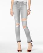 Flying Monkey Cotton Ripped Grey Wash Skinny Jeans