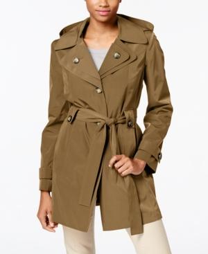 London Fog Hooded Water-resistant Trench Coat, Only At Macy's