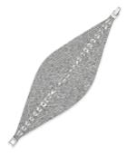 I.n.c. Woman Silver-tone Crystal Mesh Foldover Bracelet, Only At Macy's