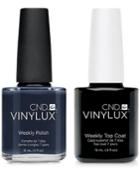 Creative Nail Design Vinylux Indigo Frock Nail Polish & Top Coat (two Items), 0.5-oz, From Purebeauty Salon & Spa