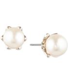 Marchesa Gold-tone Imitation Pearl Stud Earrings