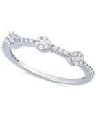 Diamond Mini-cluster Ring (1/4 Ct. T.w.) In Sterling Silver