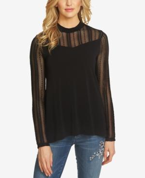 Cece Illusion Lace Top