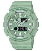 G-shock Men's Analog-digital Light Green Resin Strap Watch 51.2mm
