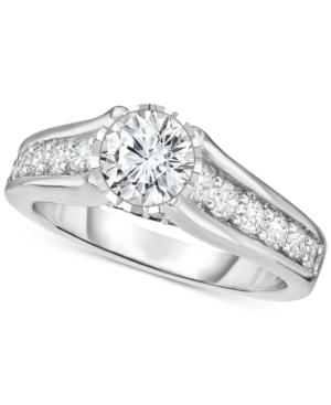 Trumiracle Diamond Engagement Ring (1-1/2 Ct. T.w.) In 14k White Gold